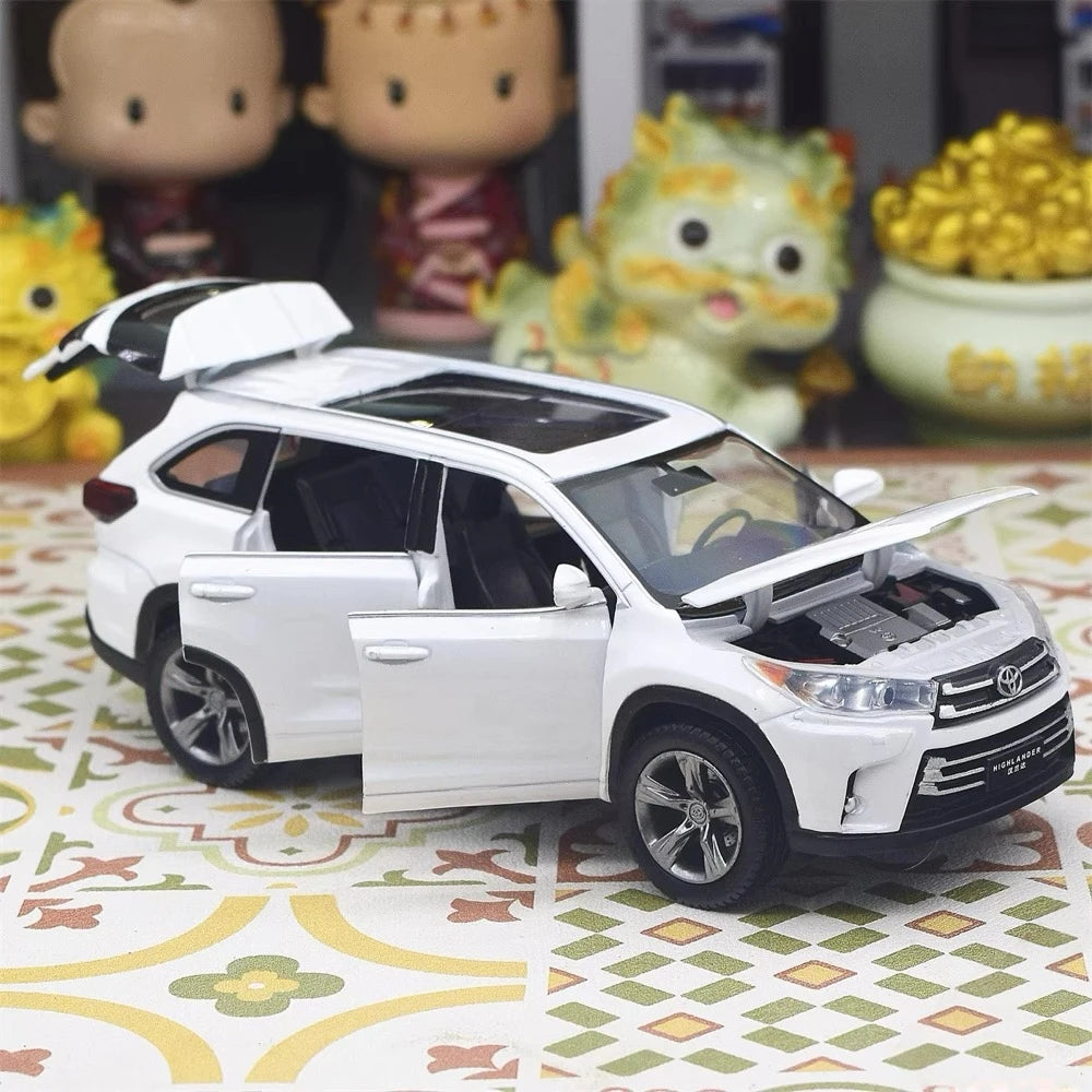 [TOY] 1:32 Toyota 2016 Highlander XU50 White Model Car Die-Cast