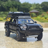 [TOY] 1:32 Toyota 2016 Tacoma TRD Off-Road Camping nero modellino di auto Die-Cast