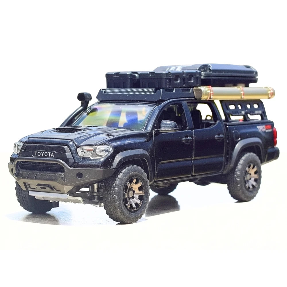 [TOY] 1:32 Toyota 2016 Tacoma TRD Off-Road Camping nero modellino di auto Die-Cast