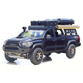 [TOY] 1:32 Toyota 2016 Tacoma TRD Off-Road Camping nero modellino di auto Die-Cast