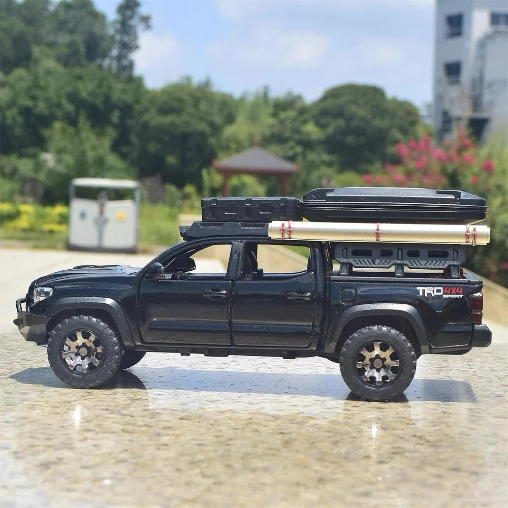 [TOY] 1:32 Toyota 2016 Tacoma TRD Off-Road Camping nero modellino di auto Die-Cast