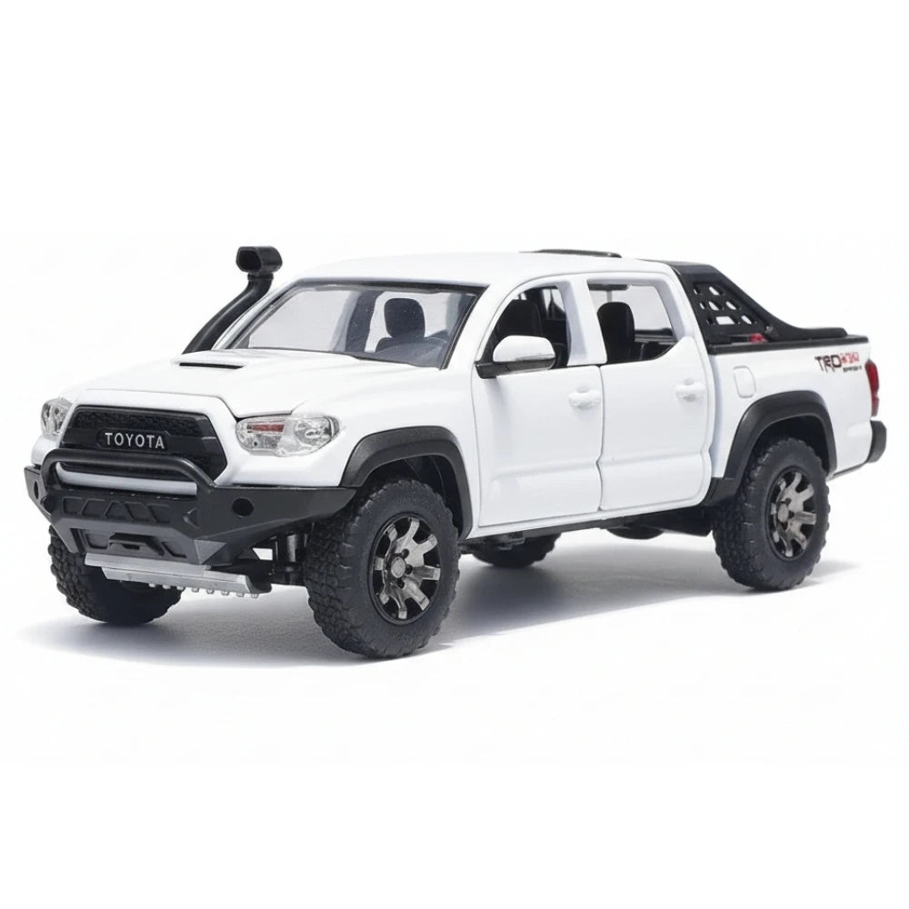 [TOY] 1:32 Toyota 2016 Tacoma TRD Off-Road White Model Car Die-Cast