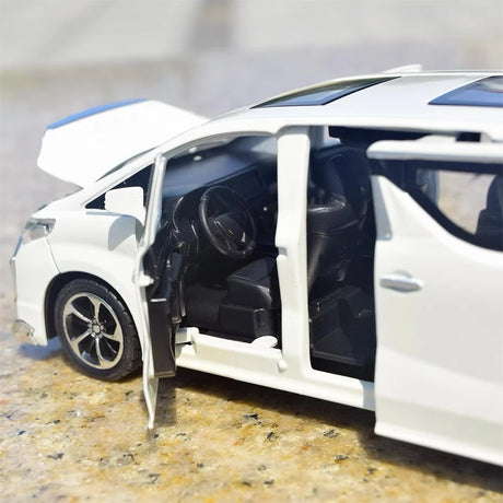 [TOY] 1:32 Toyota 2018 Alphard H30 vit modellbil Die-Cast
