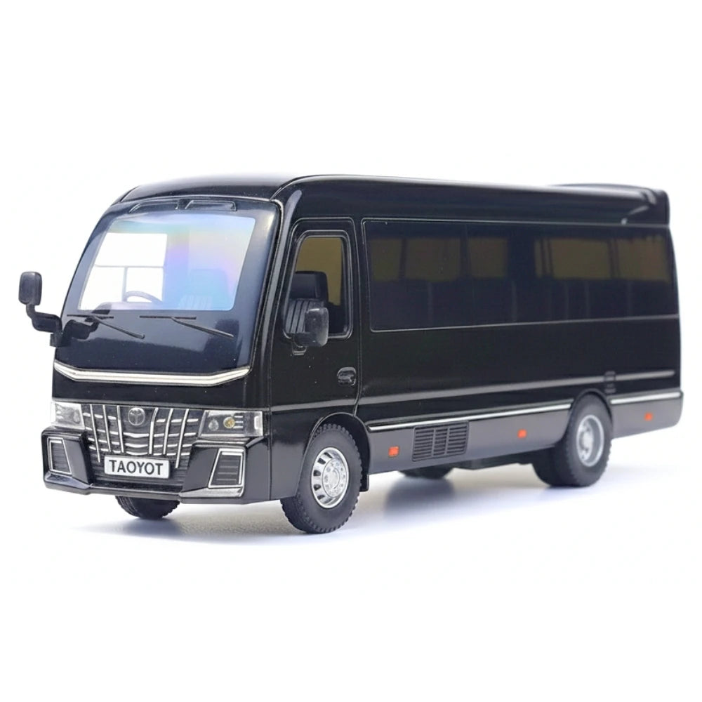 [TOY] 1:32 Toyota 2018 Coaster B80 noir voiture miniature Die-Cast