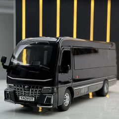 [TOY] 1:32 Toyota 2018 Coaster B80 noir voiture miniature Die-Cast