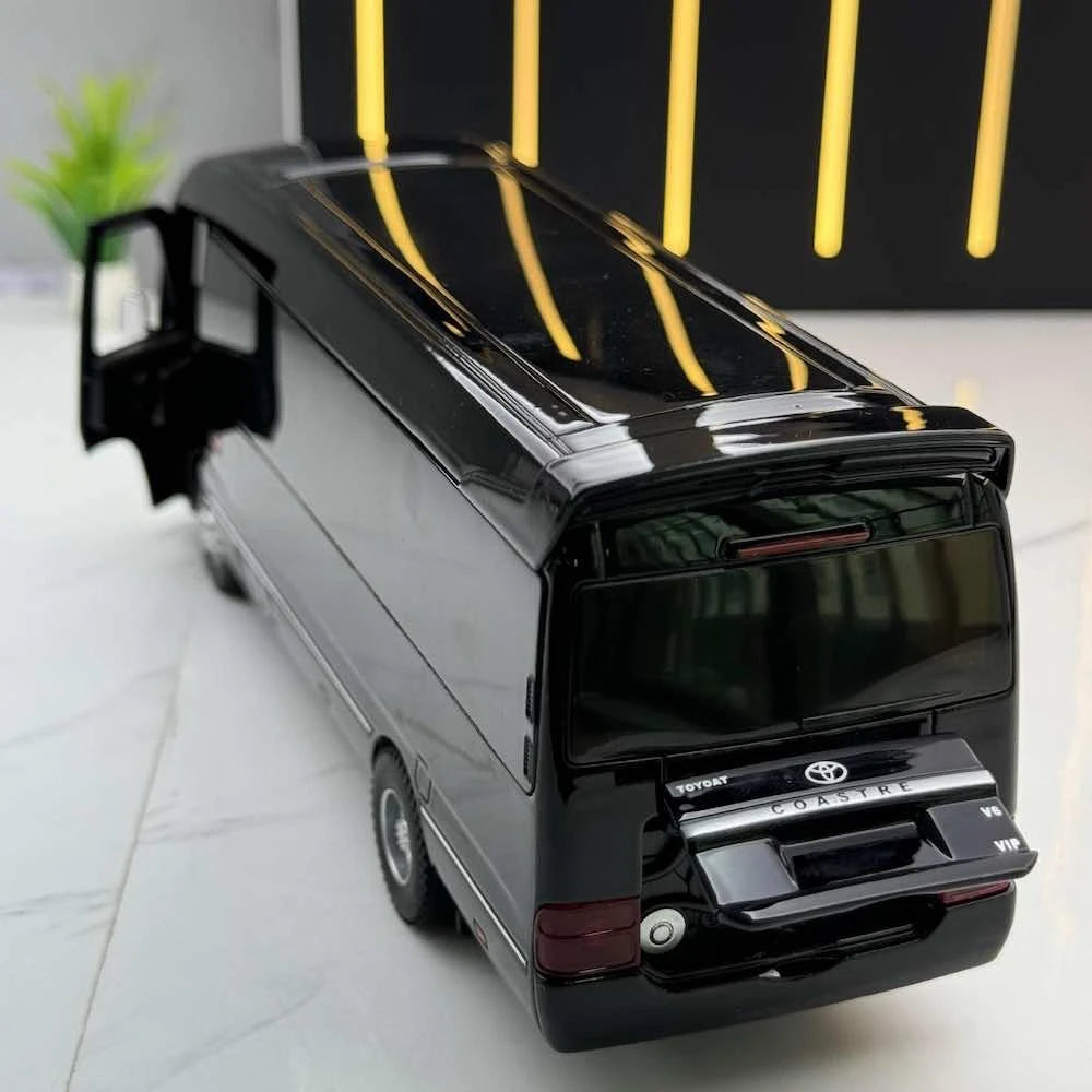 [TOY] 1:32 Toyota 2018 Coaster B80 noir voiture miniature Die-Cast