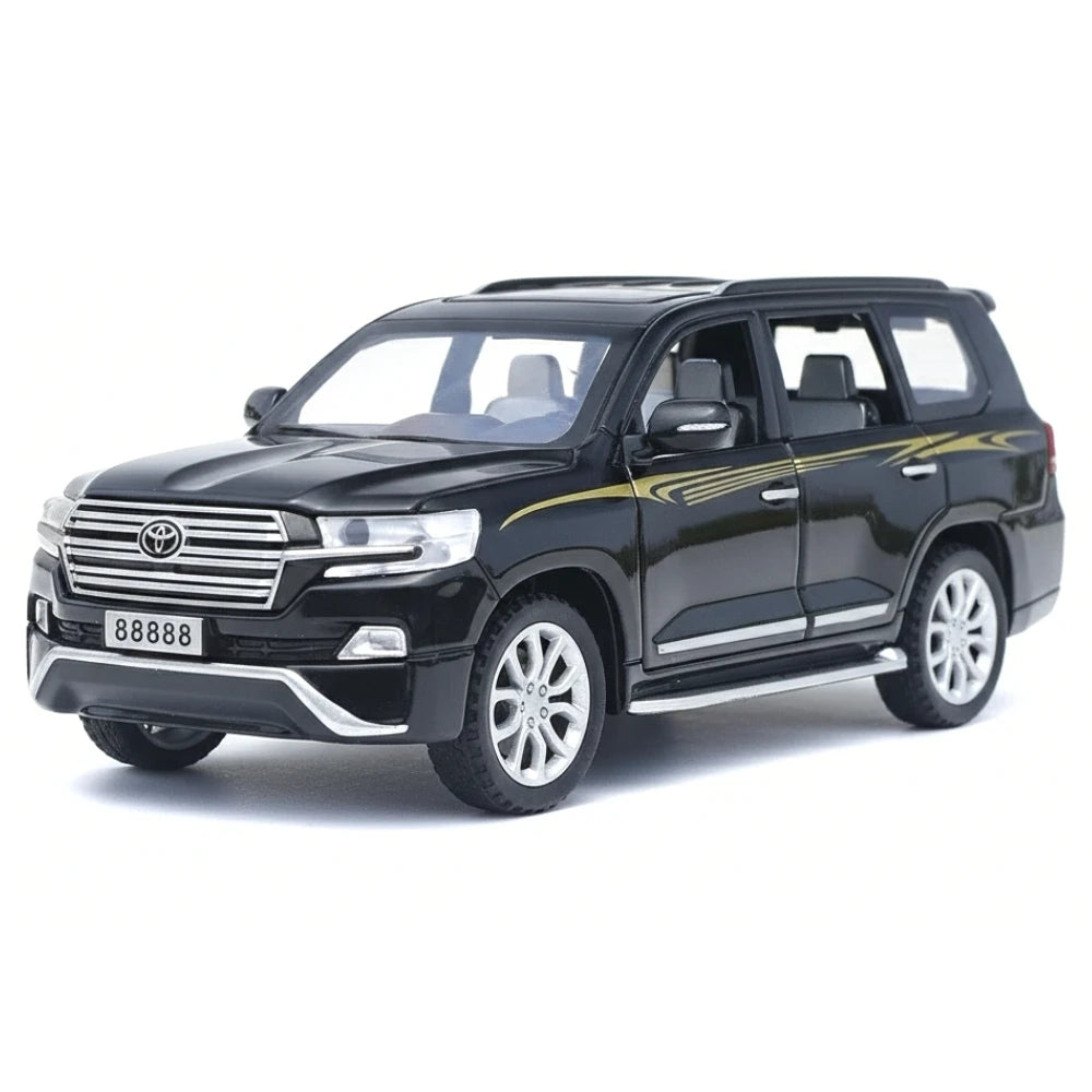 [TOY] 1:32 Toyota 2018 Land Cruiser LC200 VX Black Model Car Die-Cast