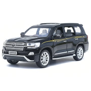 Toyota 2018 Land Cruiser LC200 VX zwart 1:32 – modelauto van gegoten metaal voor display