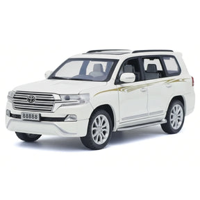 [TOY] 1:32 Toyota 2018 Land Cruiser LC200 VX White Model Car Die-Cast
