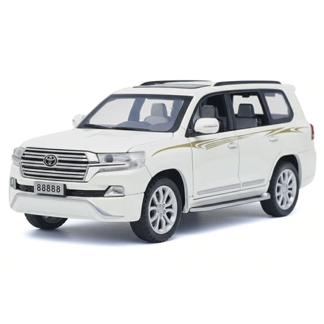 [TOY] 1:32 Toyota 2018 Land Cruiser LC200 VX vit modellbil Die-Cast