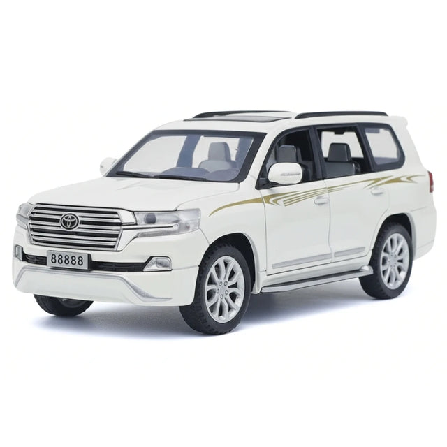 [TOY] 1:32 Toyota 2018 Land Cruiser LC200 VX White Model Car Die-Cast