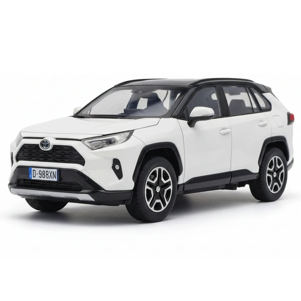 [TOY] 1:32 Toyota 2018 RAV4 XA50 White Model Car Die-Cast