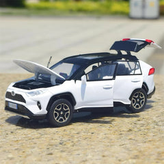 [TOY] 1:32 Toyota 2018 RAV4 XA50 White Model Car Die-Cast