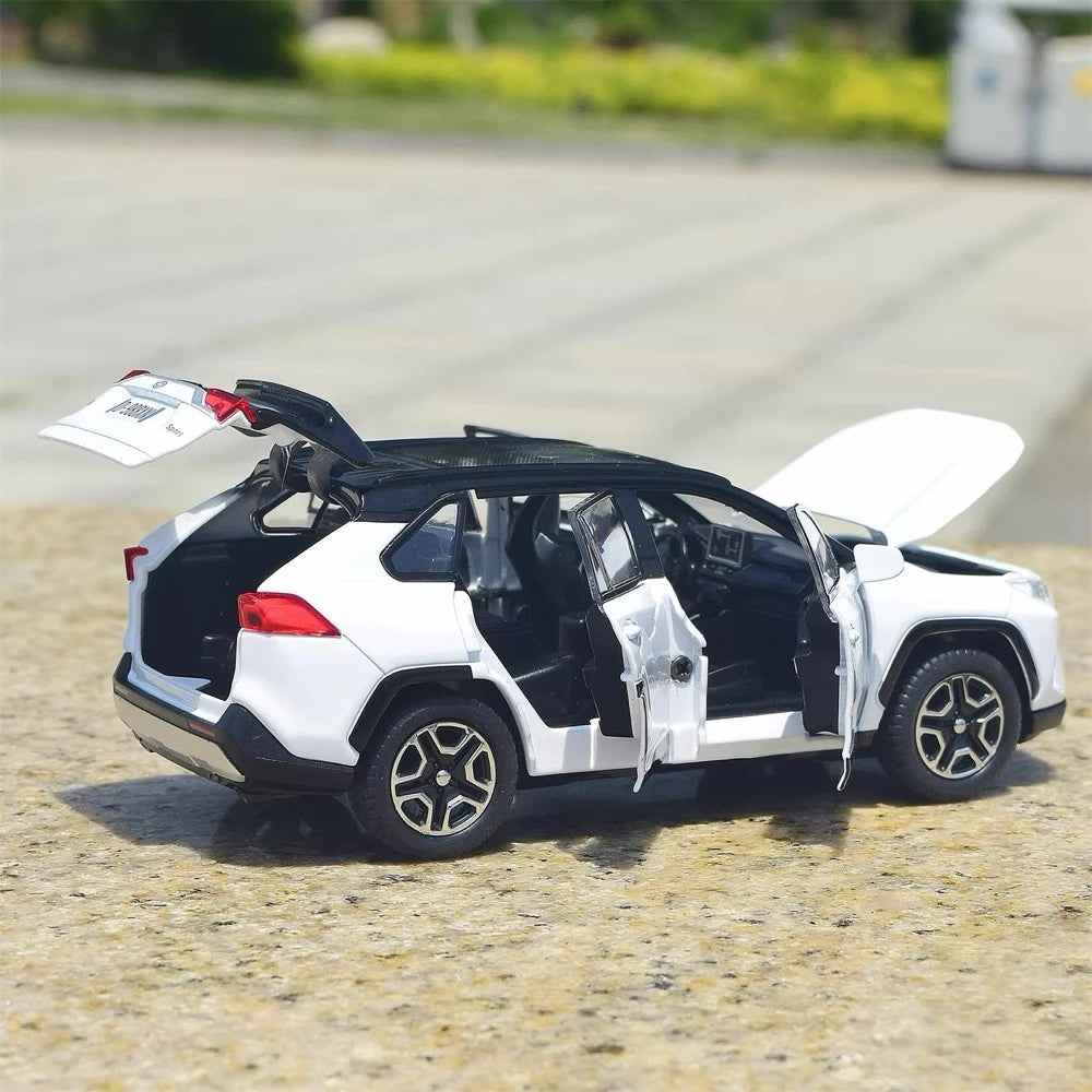 [TOY] 1:32 Toyota 2018 RAV4 XA50 White Model Car Die-Cast