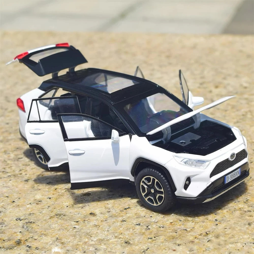 [TOY] 1:32 Toyota 2018 RAV4 XA50 White Model Car Die-Cast