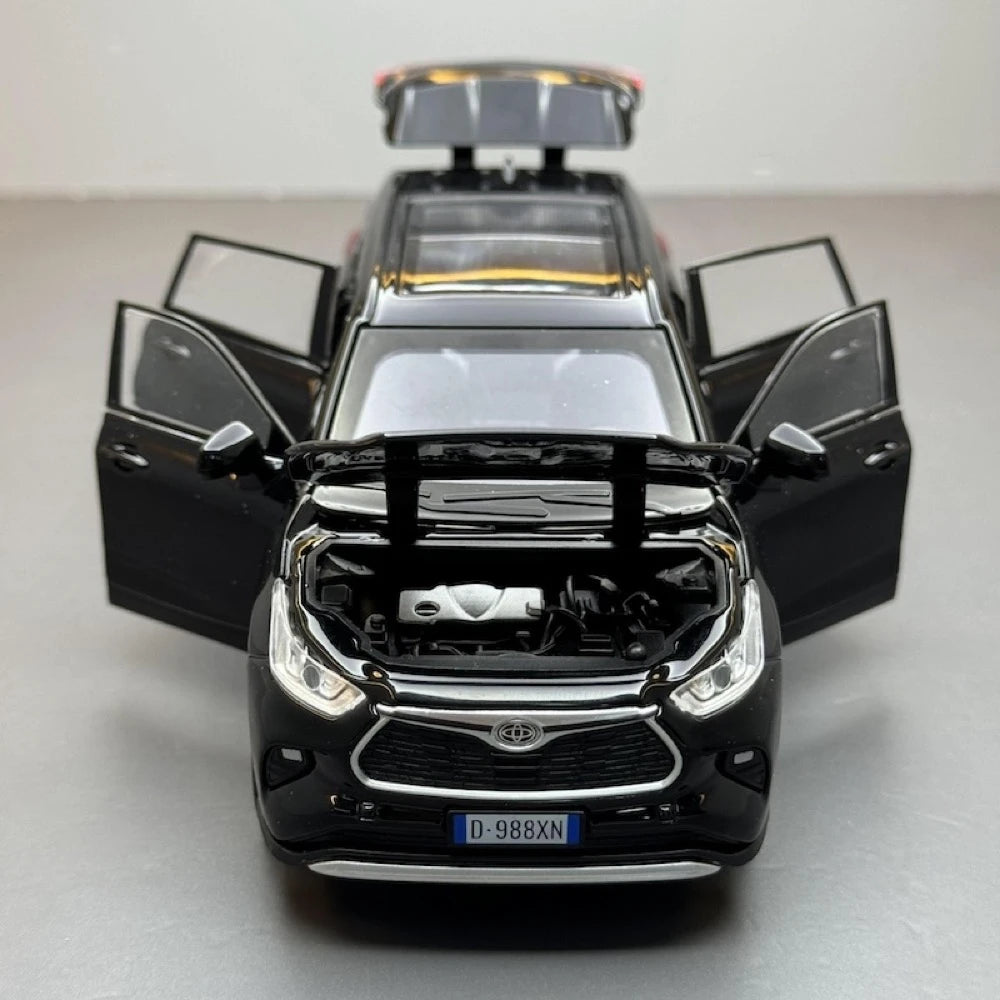 [TOY] 1:32 Toyota 2019 Highlander XU70 Black Model Car Die-Cast