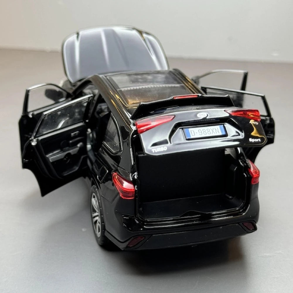 [TOY] 1:32 Toyota 2019 Highlander XU70 Black Model Car Die-Cast