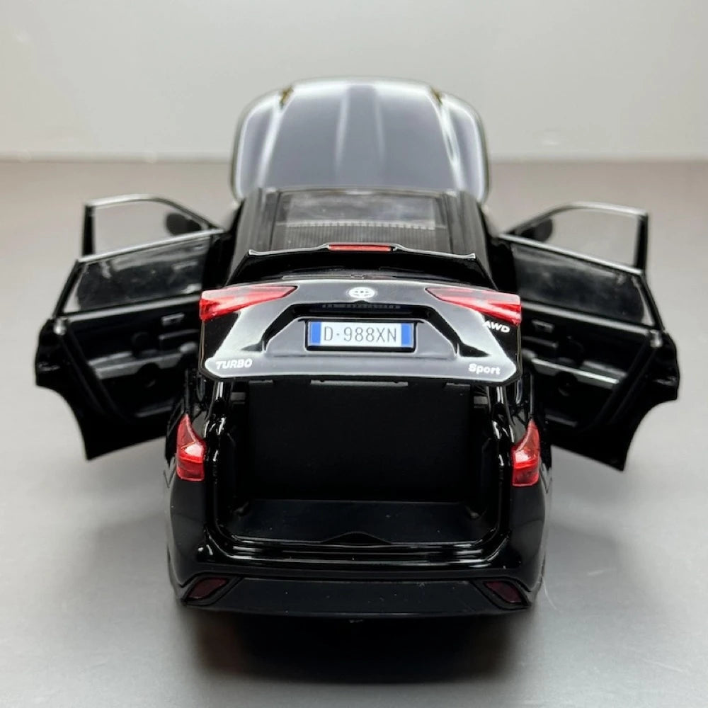 [TOY] 1:32 Toyota 2019 Highlander XU70 Black Model Car Die-Cast
