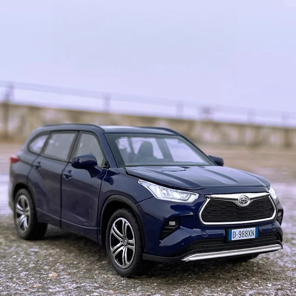 [TOY] 1:32 Toyota 2019 Highlander XU70 blauw modelauto Die-Cast