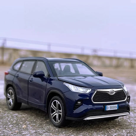 [TOY] 1:32 Toyota 2019 Highlander XU70 blå modellbil Die-Cast