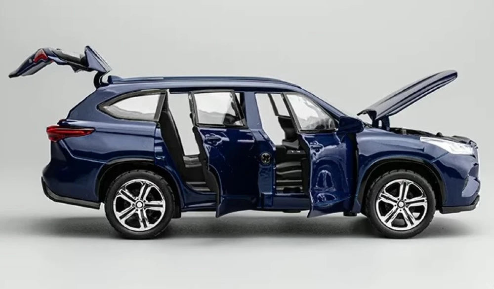 [TOY] 1:32 Toyota 2019 Highlander XU70 Blue Model Car Die-Cast