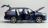 [TOY] 1:32 Toyota 2019 Highlander XU70 blauw modelauto Die-Cast