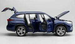[TOY] 1:32 Toyota 2019 Highlander XU70 Blue Model Car Die-Cast