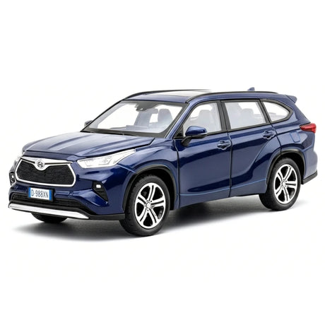 [TOY] 1:32 Toyota 2019 Highlander XU70 blå modellbil Die-Cast