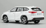 [TOY] 1:32 Toyota 2019 Highlander XU70 valkoinen pienoismalli Die-Cast