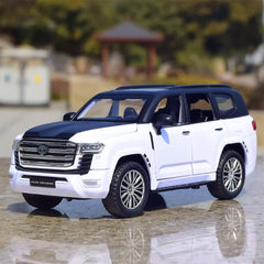 [TOY] 1:32 Toyota 2021 Land Cruiser LC300 White Black Model Car Die-Cast
