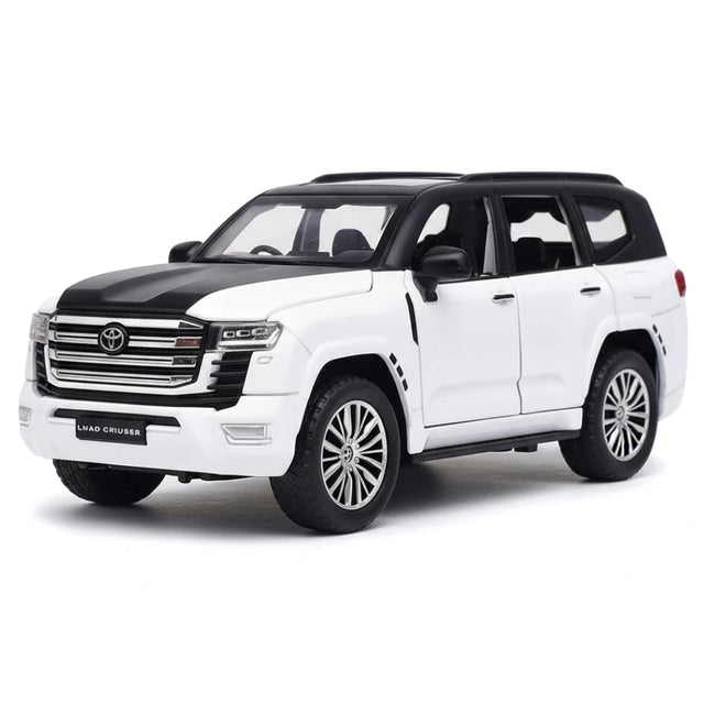 [TOY] 1:32 Toyota 2021 Land Cruiser LC300 blanc noir voiture miniature Die-Cast