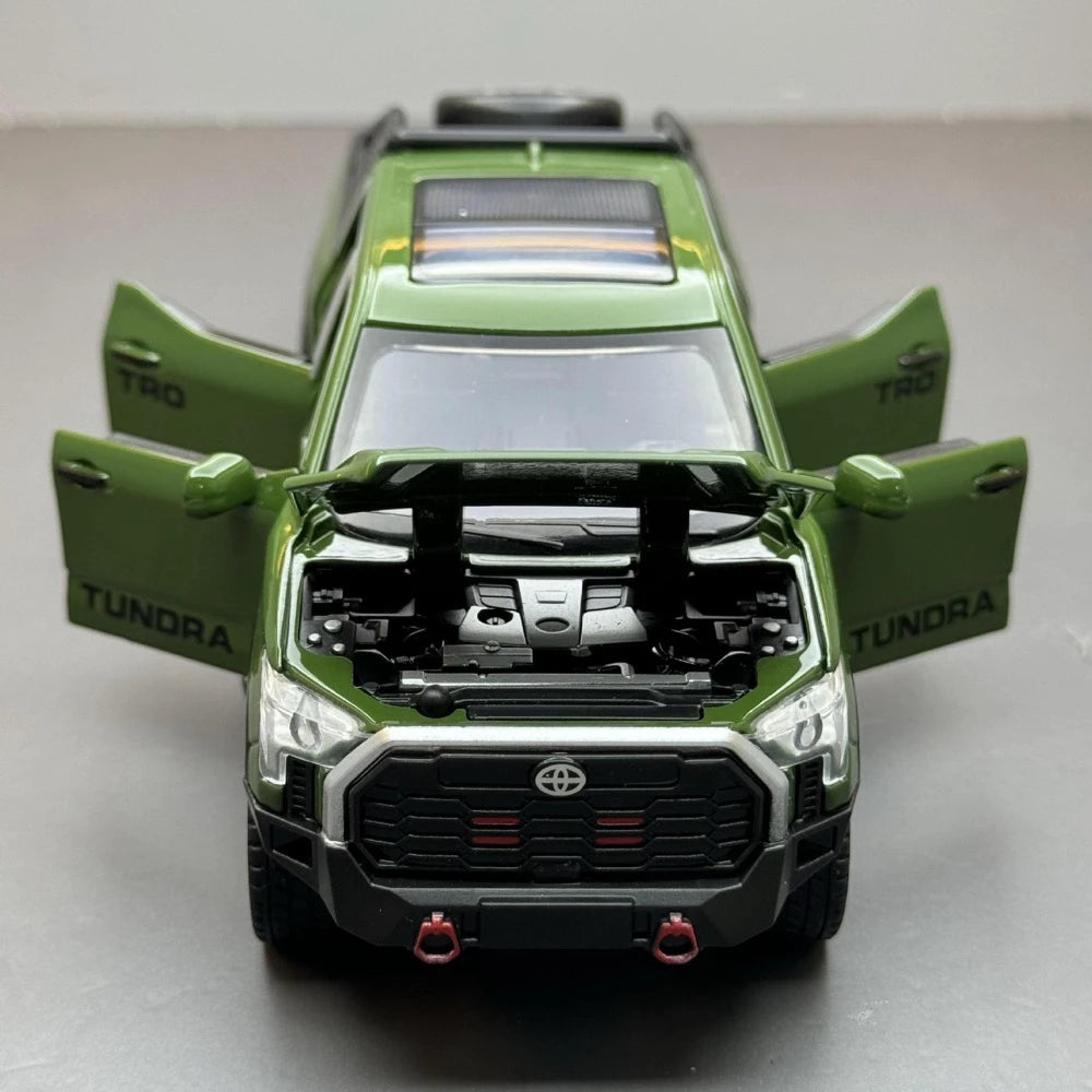 [TOY] 1:32 Toyota 2022 Tundra XK70 groen modelauto Die-Cast