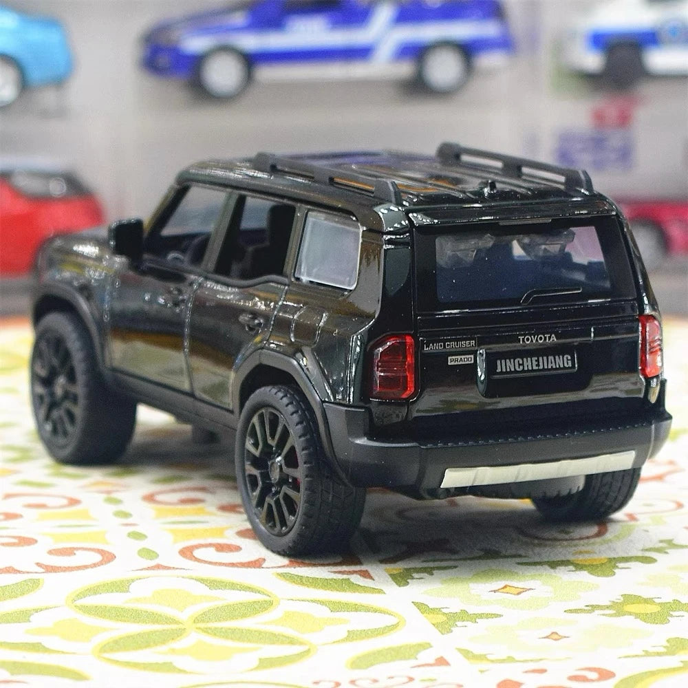 [TOY] 1:32 Toyota 2023 Land Cruiser Prado J250 Black Model Car Die-Cast