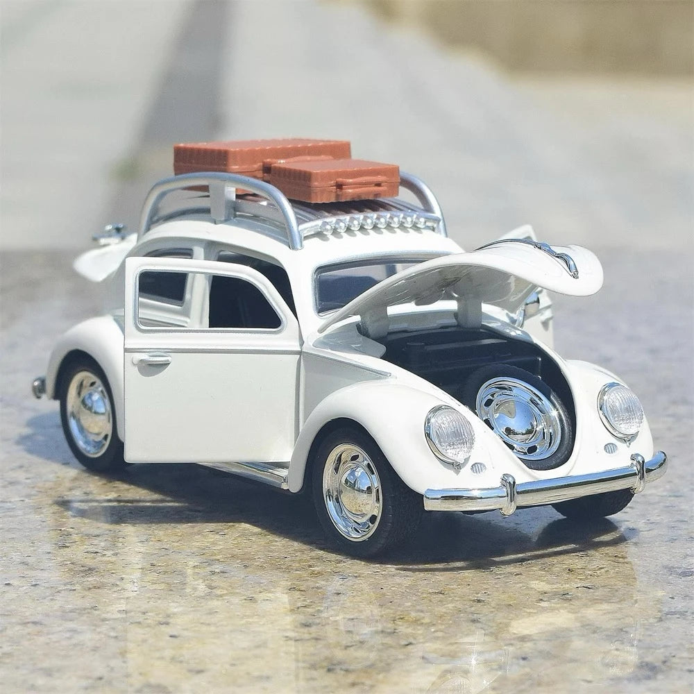 [TOY] 1:32 Volkswagen 1945 Beetle Camping Model Car Die-Cast