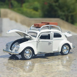 [TOY] 1:32 Volkswagen 1945 Beetle Camping Model Car Die-Cast