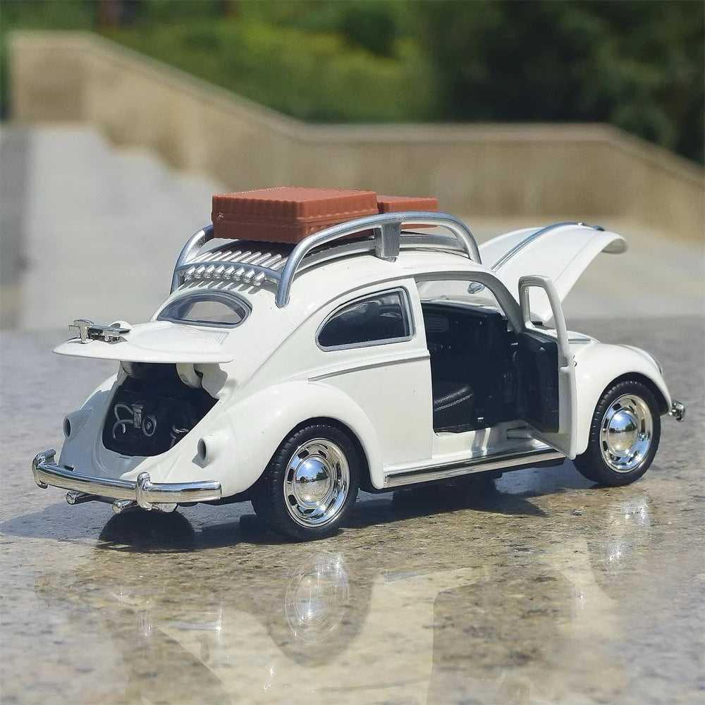 [TOY] 1:32 Volkswagen 1945 Beetle Camping Model Car Die-Cast