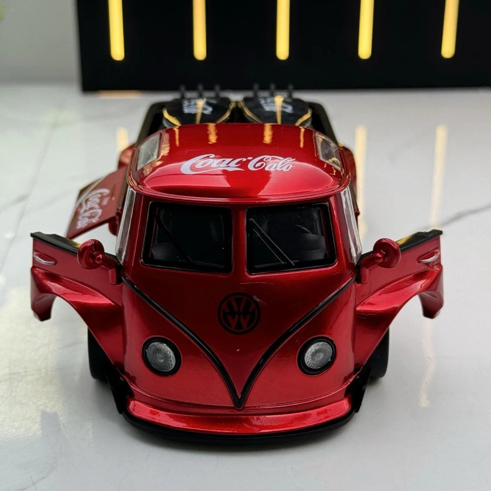[TOY] 1:32 Volkswagen 1963 T1 Bus Coca-Cola Model Car Die-Cast