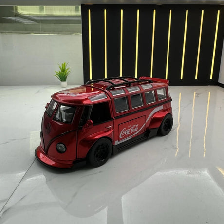 Volkswagen 1963 T1 باص كوكاكولا 1:32 – نموذج عرض معدني مصبوب.