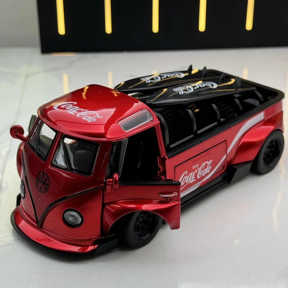 [TOY] 1:32 Volkswagen 1963 T1 Bus Coca-Cola Model Car Die-Cast