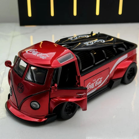 Volkswagen 1963 T1 باص كوكاكولا 1:32 – نموذج عرض معدني مصبوب.