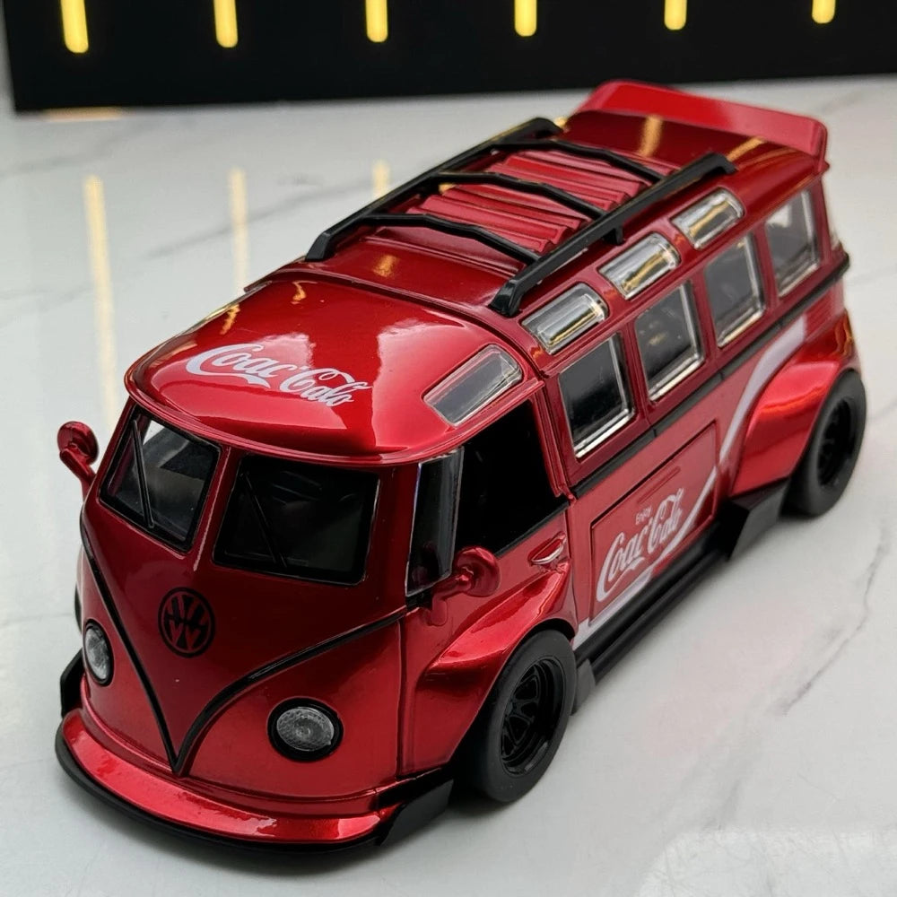 [TOY] 1:32 Volkswagen 1963 T1 Bus Coca-Cola Model Car Die-Cast