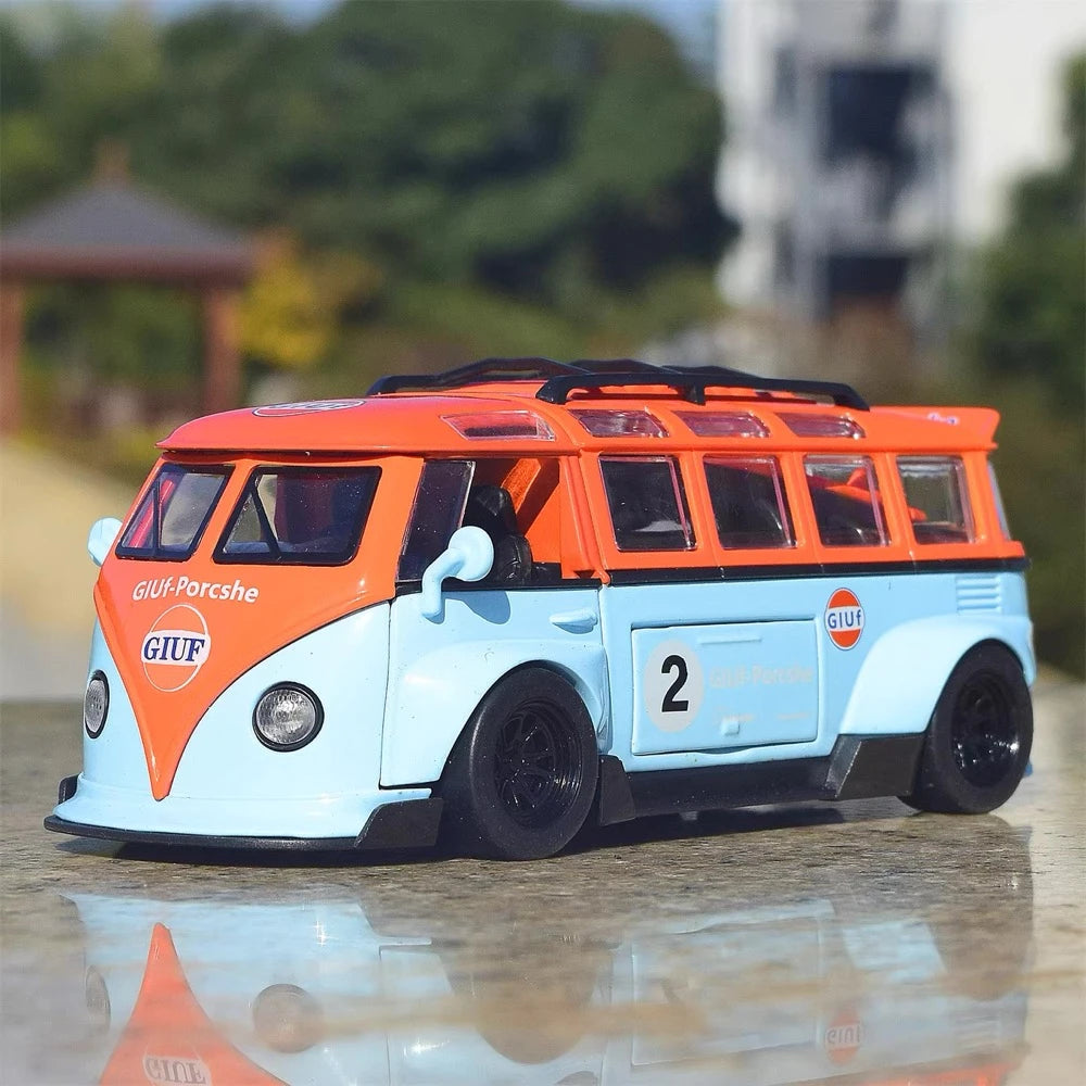 [TOY] 1:32 Volkswagen 1963 T1 Bus Gulf voiture miniature Die-Cast