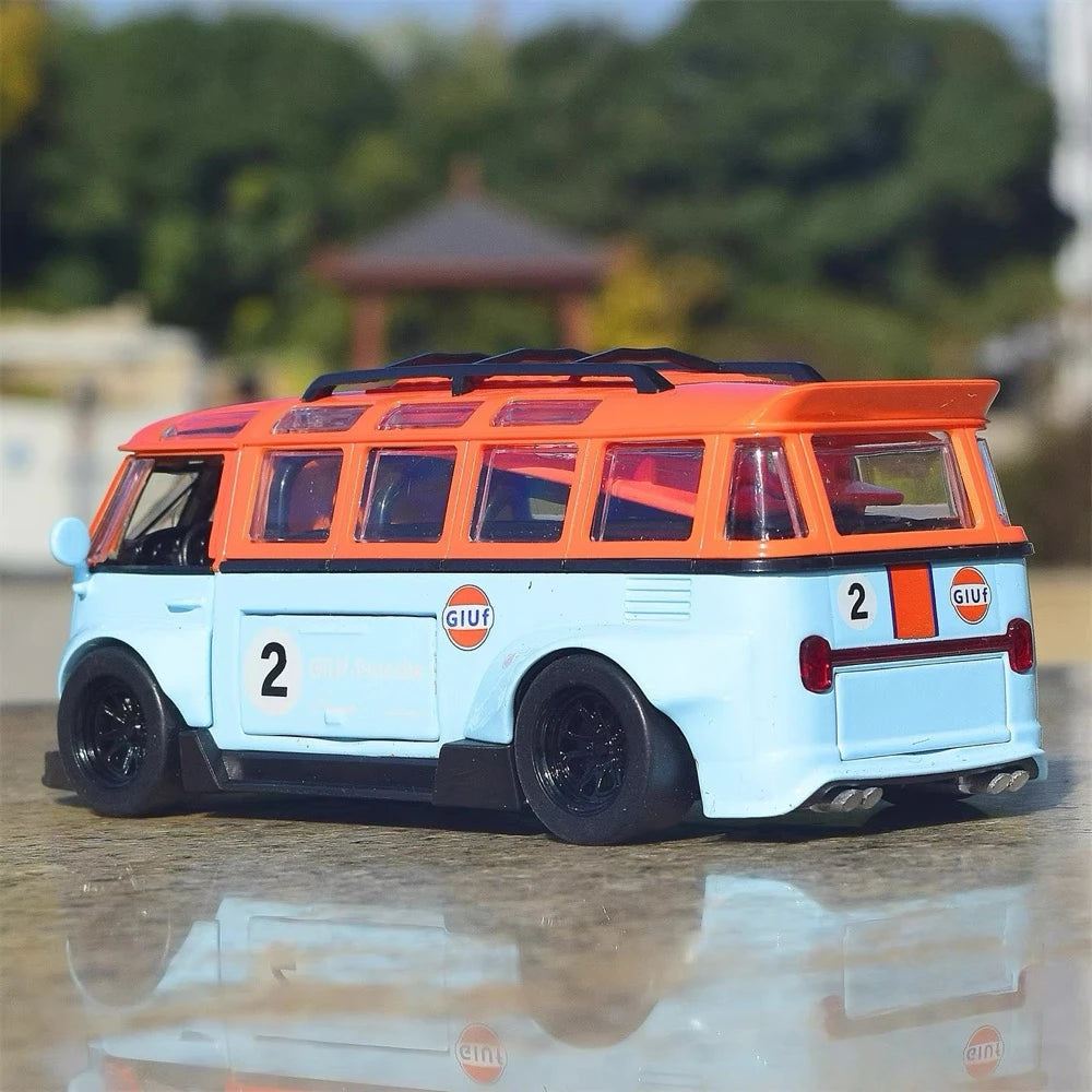 [TOY] 1:32 Volkswagen 1963 T1 Bus Gulf voiture miniature Die-Cast
