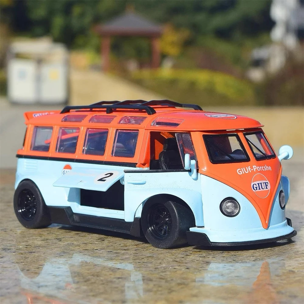 [TOY] 1:32 Volkswagen 1963 T1 Bus Gulf voiture miniature Die-Cast