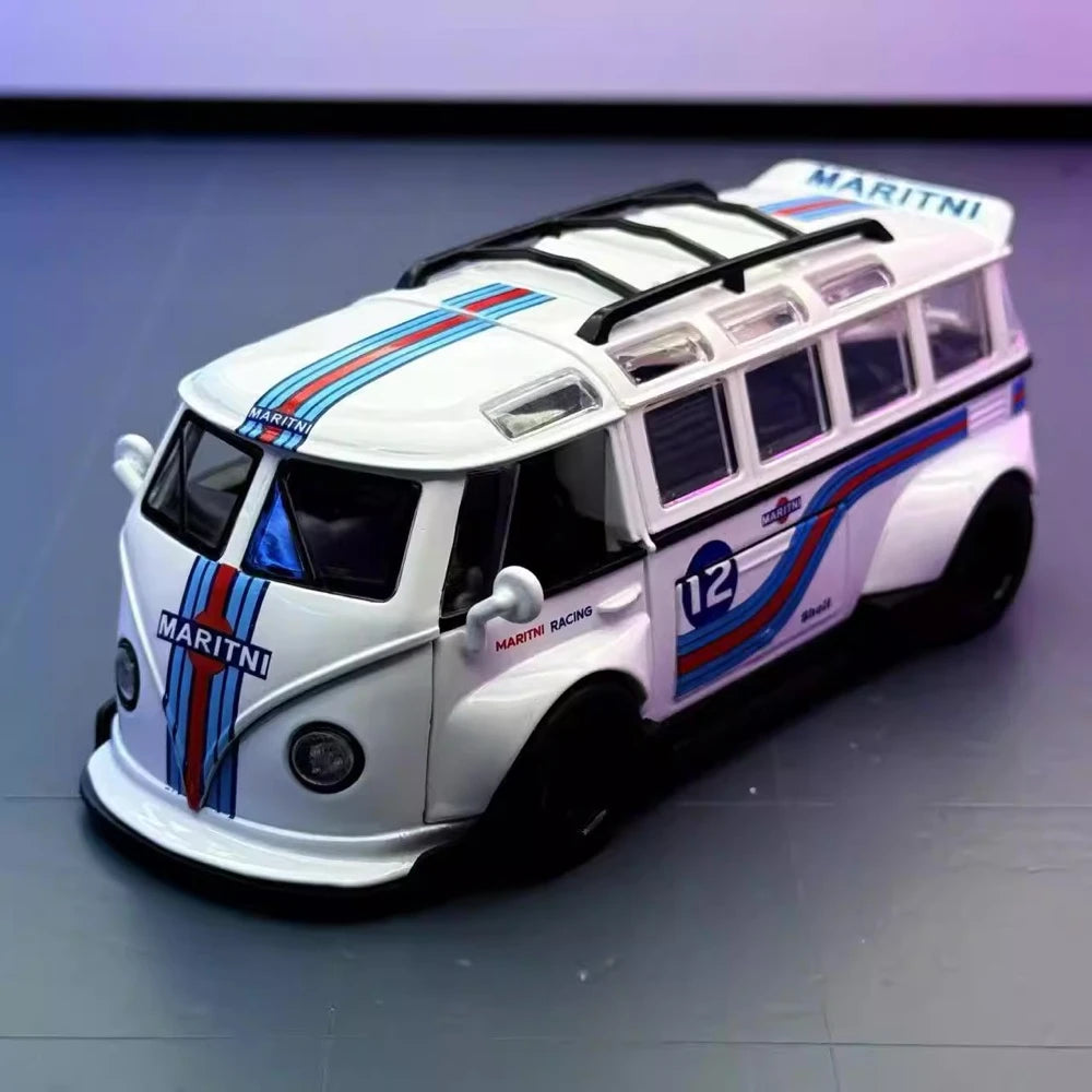 [TOY] 1:32 Volkswagen 1963 T1 Bus Martini Model Car Die-Cast
