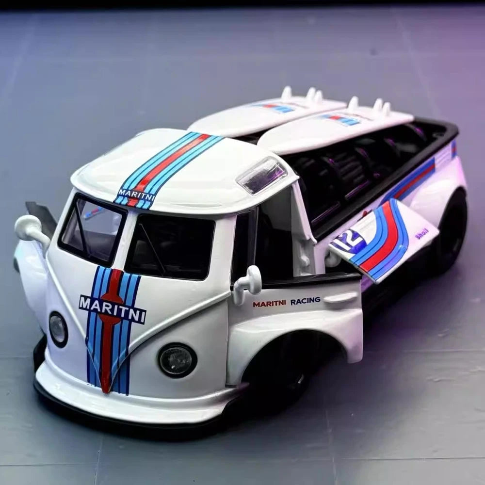 [TOY] 1:32 Volkswagen 1963 T1 Bus Martini Model Car Die-Cast