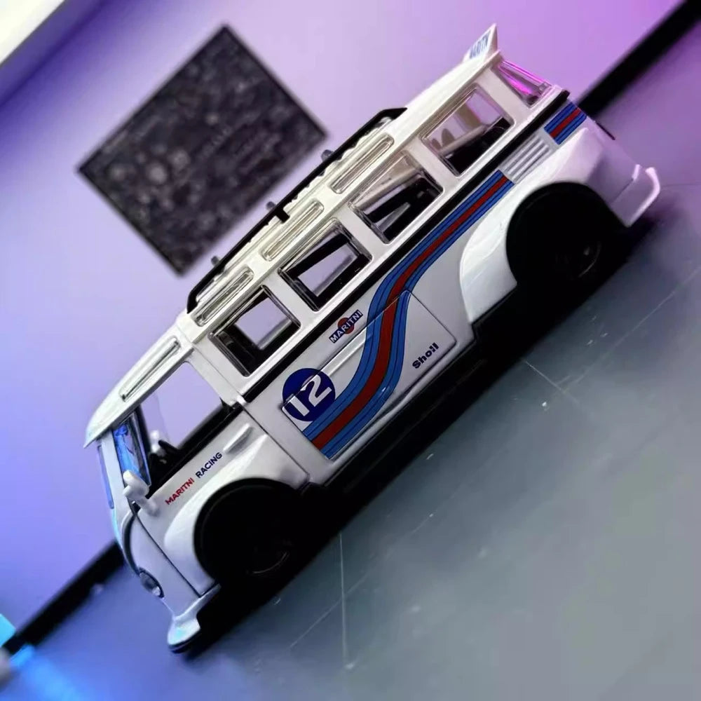 [TOY] 1:32 Volkswagen 1963 T1 Bus Martini Model Car Die-Cast
