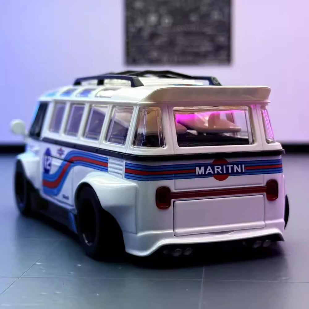 [TOY] 1:32 Volkswagen 1963 T1 Bus Martini Model Car Die-Cast