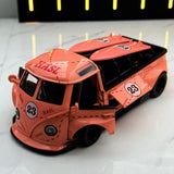 [TOY] 1:32 Volkswagen 1963 T1 Bus ピンク Pig モデルカー Die-Cast