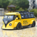 [TOY] 1:32 Volkswagen 1963 T1 Bus Speed Master Yellow pienoismalli Die-Cast